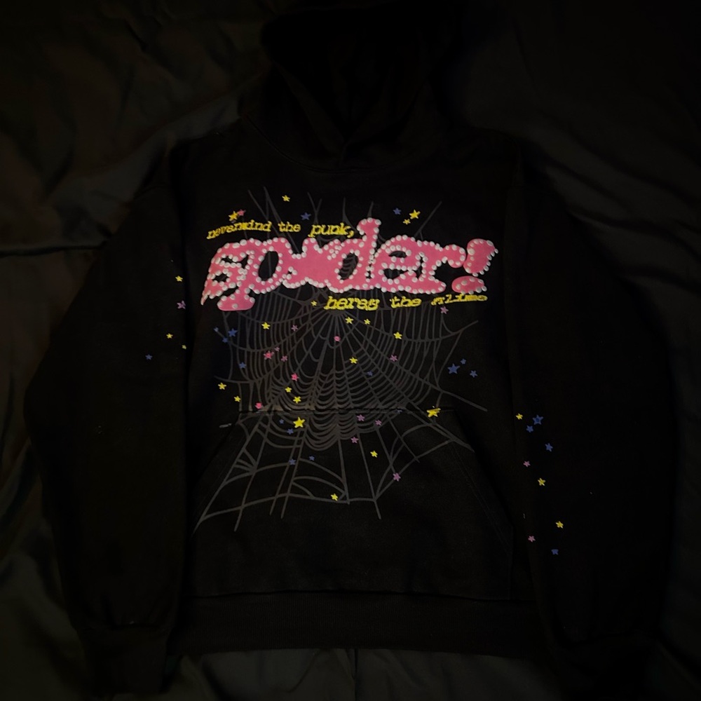 Black Sp5der V2 Hoodie